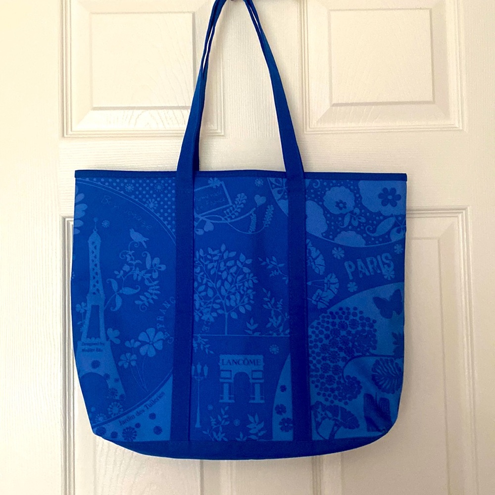 Blue Lancome Tote